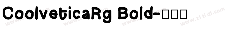 CoolveticaRg Bold字体转换